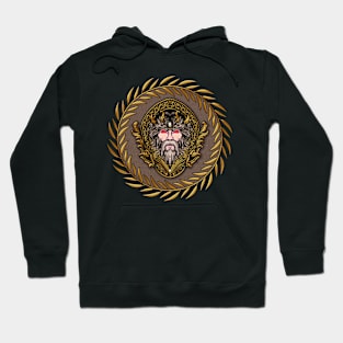 Zeus in the colors of gold and black. Hoodie